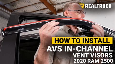 how to install avs in channel rain guards
